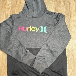Hurley Hoodie with Rainbow Letters